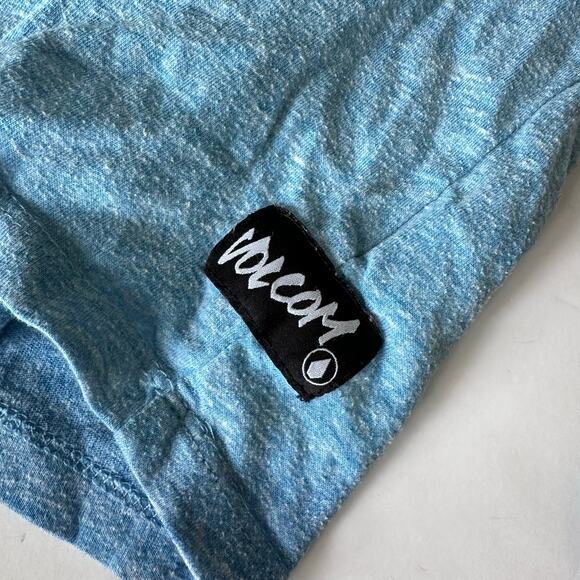 Volcom Blue & Gray Button Front Raglan Hoodie - Youth Medium - Picture 2 of 7